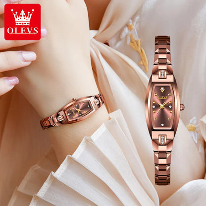 OLEVS 5501 Rose Gold Ladies Noble Watches