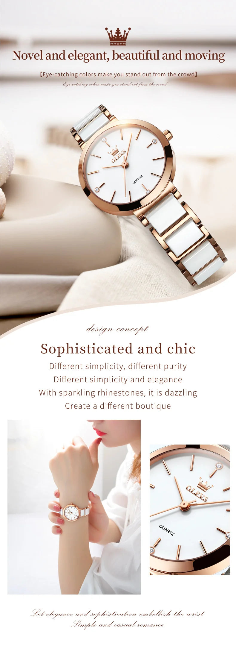 OLEVS 5877 Japan Quartz Women Watch