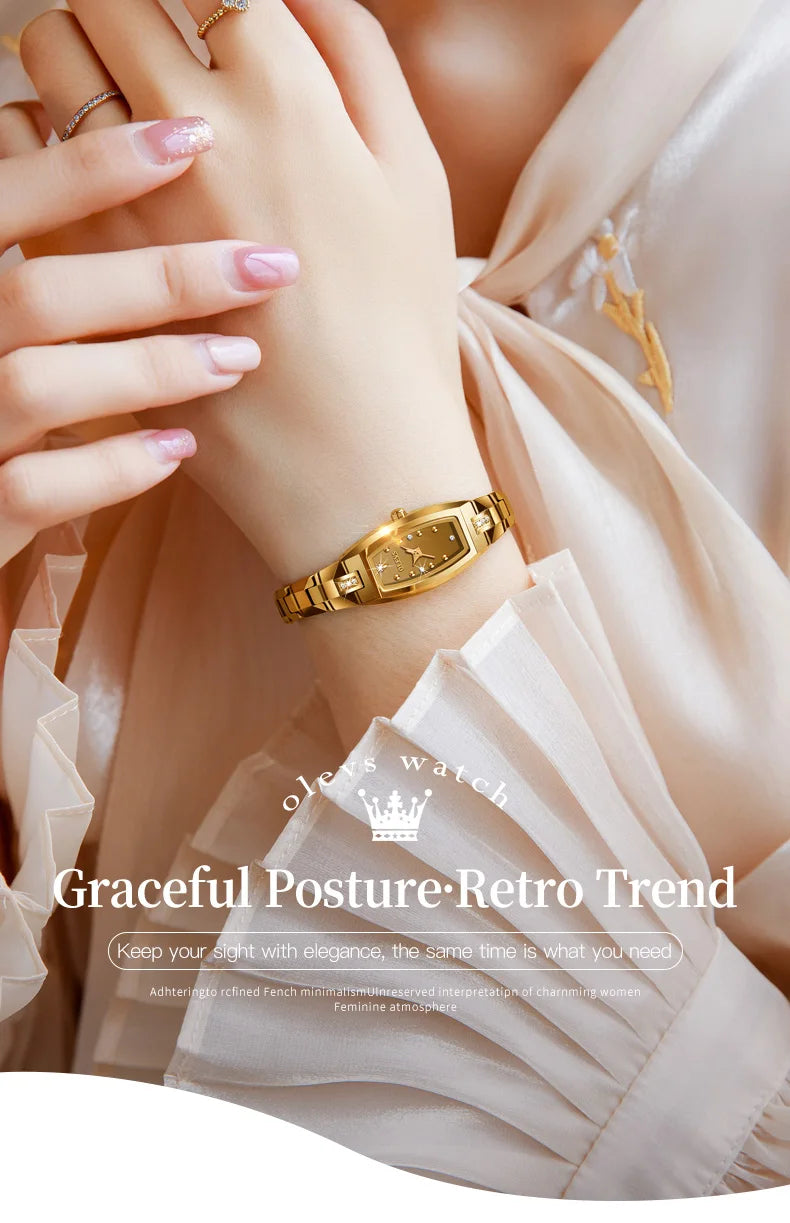 OLEVS 5501 Rose Gold Ladies Noble Watches