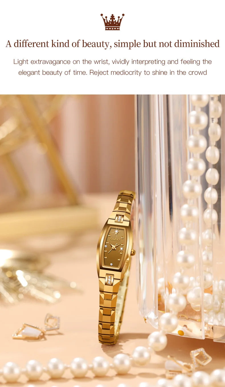 OLEVS 5501 Rose Gold Ladies Noble Watches