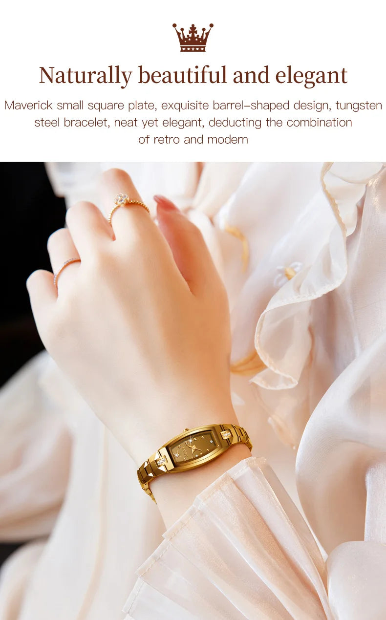 OLEVS 5501 Rose Gold Ladies Noble Watches