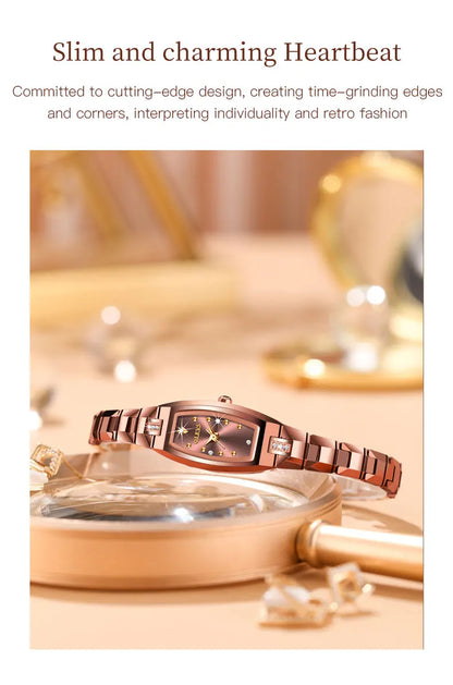 OLEVS 5501 Rose Gold Ladies Noble Watches